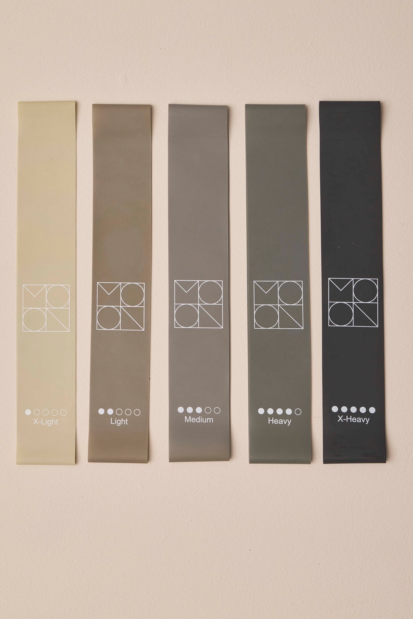 Modstandsbånd, 5 stk - Moon Stone